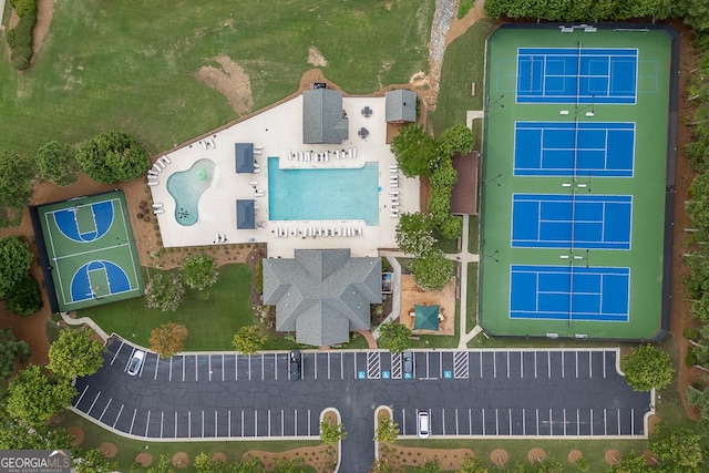 birds eye view of property