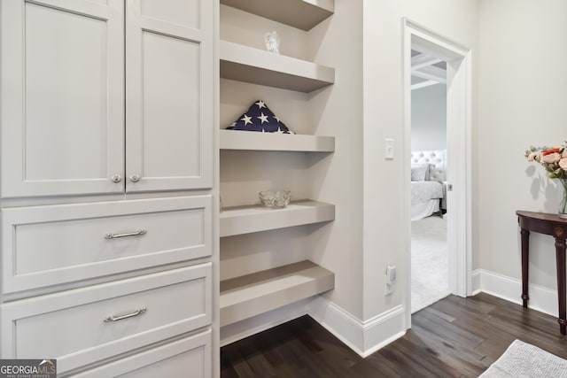 906 Abingdon Cv, Bonaire, GA 31005 - spacious closet featuring dark wood finished floors
