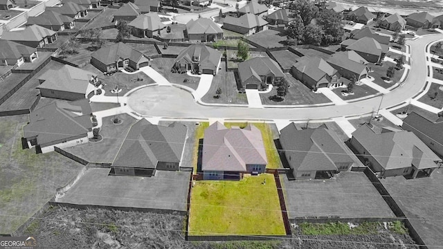 906 Abingdon Cv, Bonaire, GA 31005 - aerial perspective of suburban area featuring property parcel outlined