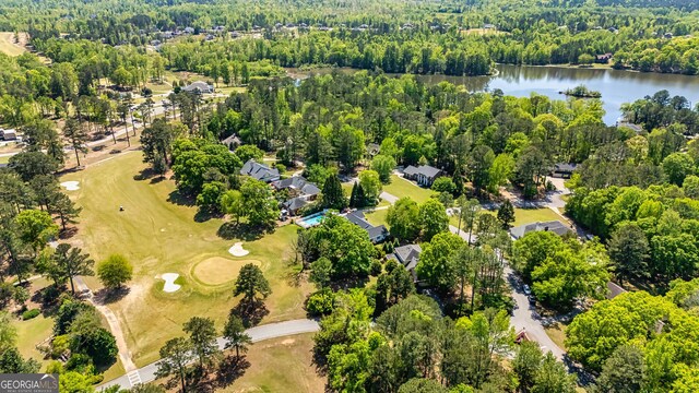 drone / aerial view of a nearby body of water