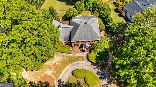 aerial view of property and surrounding area