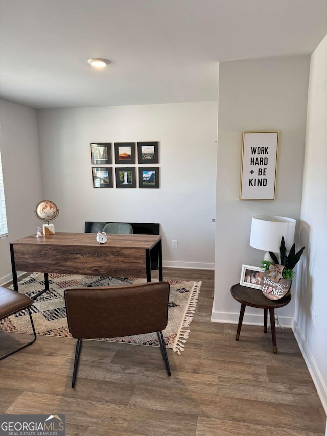 719 Windstream Dr Unit B61, Lagrange, GA 30241 - home office featuring baseboards and wood finished floors
