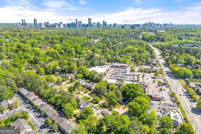 aerial view of a view of skyline