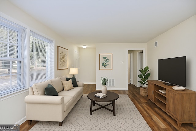 8524 Vining Way, Savannah, GA 31406 - living room with wood finished floors and baseboards