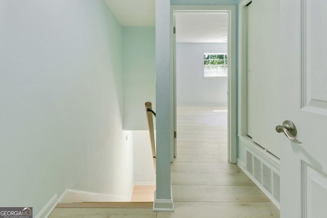 305 Stonecliff Ct, Stone Mountain, GA 30083 - stairway with wood finished floors