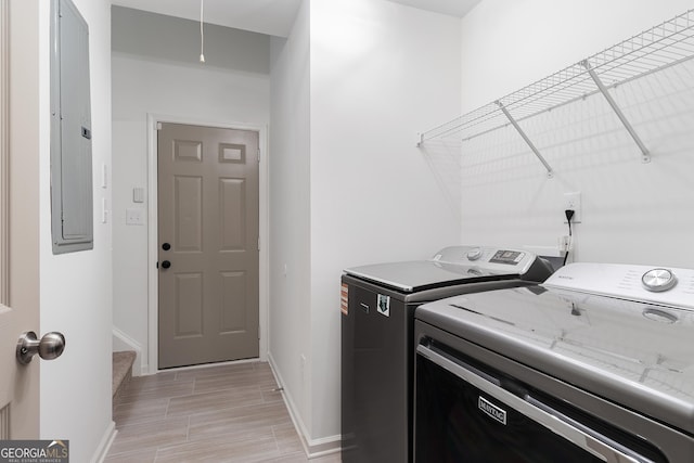 103 St Albans Way, Peachtree City, GA 30269 - laundry area featuring laundry area, baseboards, and washer and dryer