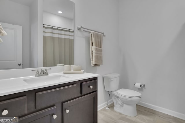 7108 Birch View Ct, Flowery Branch, GA 30542 - bathroom with vanity and a shower with curtain