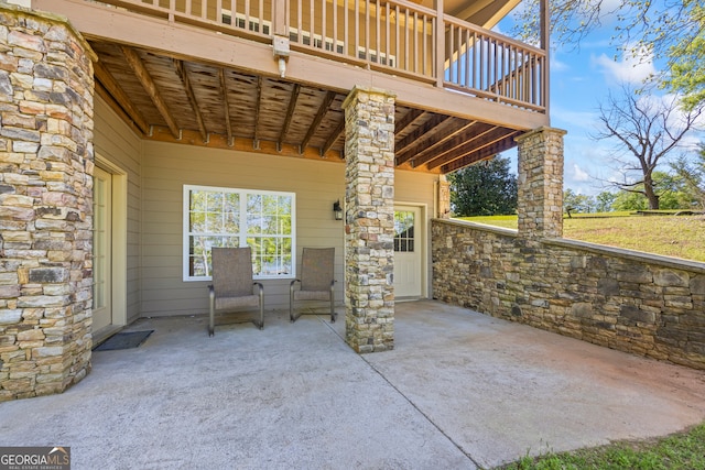 view of patio / terrace with a deck