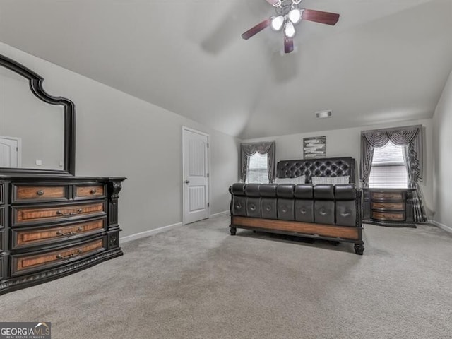 bedroom with visible vents, carpet flooring, baseboards, and multiple windows