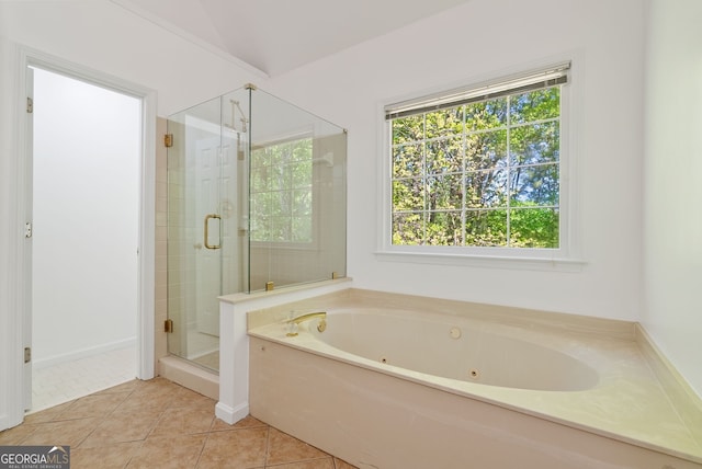 1820 Lyon Ave SW, Atlanta, GA 30331 - full bath with a tub with jets, a stall shower, and tile patterned floors