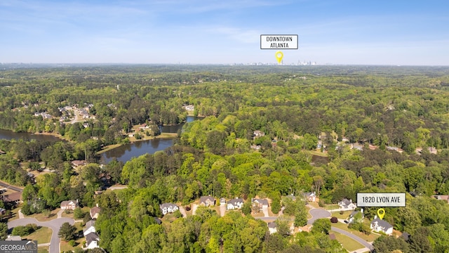 1820 Lyon Ave SW, Atlanta, GA 30331 - view of property location with a heavily wooded area and a nearby body of water