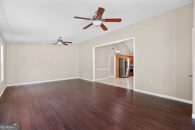 120 Hidden Brook Trl, Newnan, GA 30265 - spare room with a ceiling fan, hardwood / wood-style floors, and a textured ceiling
