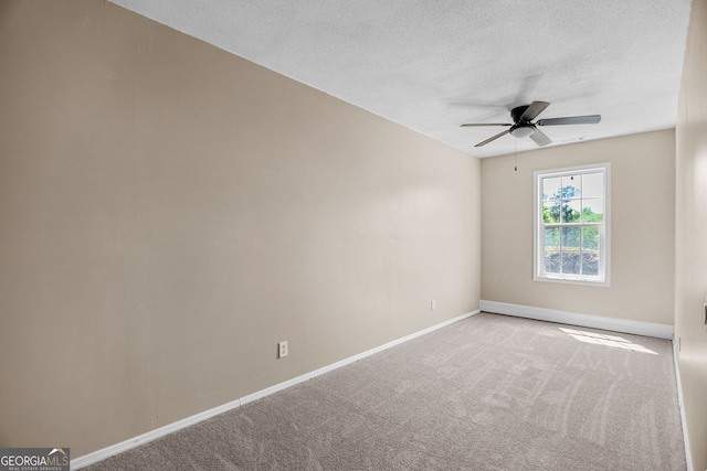 120 Hidden Brook Trl, Newnan, GA 30265 - carpeted spare room featuring ceiling fan and a textured ceiling