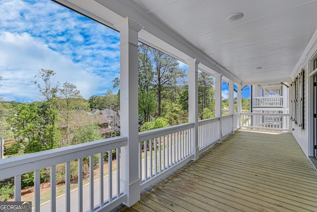 view of wooden terrace