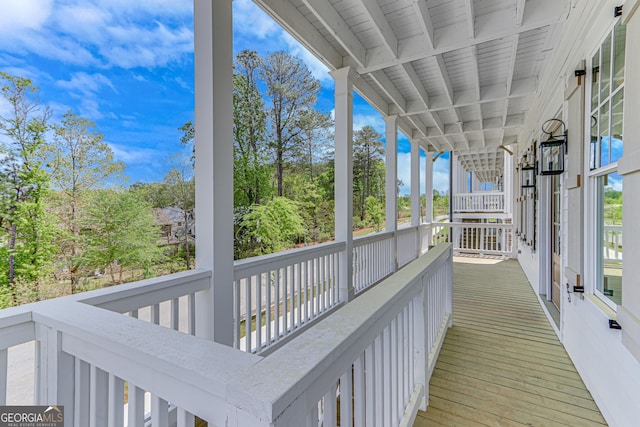 view of deck