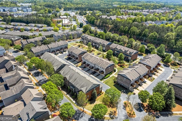 aerial view of residential area