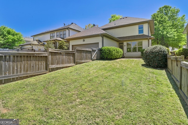 3278 Shakerley Park, Douglasville, GA 30135 - view of yard with an attached garage and a fenced backyard