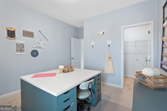 113 Silver Leaf Trce, Douglasville, GA 30134 - home office with light carpet and baseboards