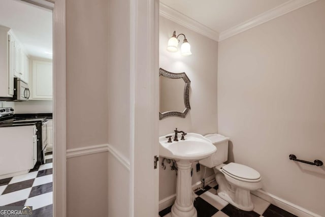 490 Mcwhorter Dr, Athens, GA 30606 - bathroom featuring tile patterned floors and ornamental molding