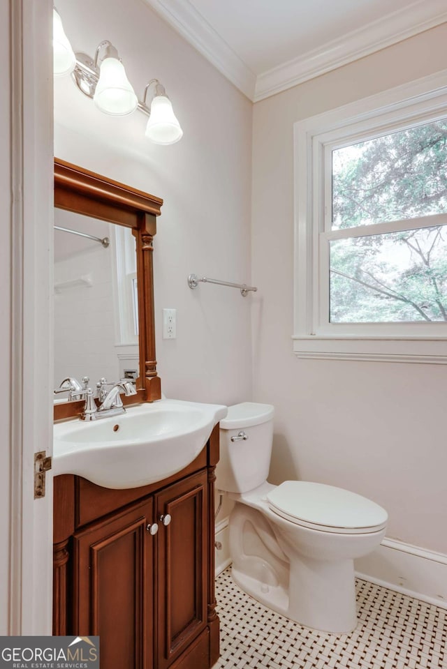 490 Mcwhorter Dr, Athens, GA 30606 - bathroom with vanity and crown molding