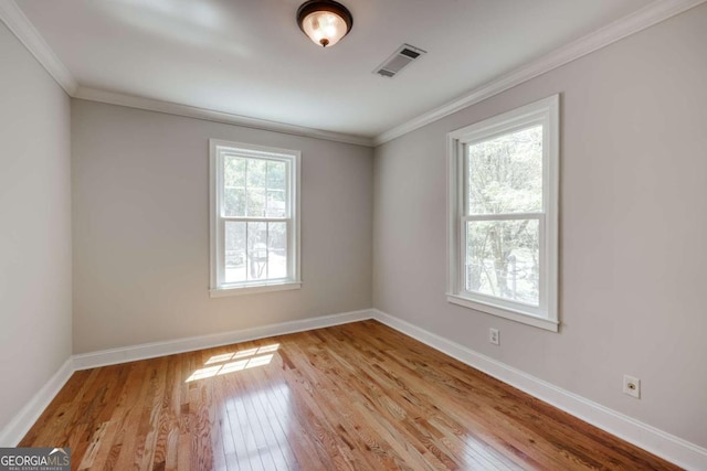 490 Mcwhorter Dr, Athens, GA 30606 - spare room with hardwood / wood-style flooring and crown molding
