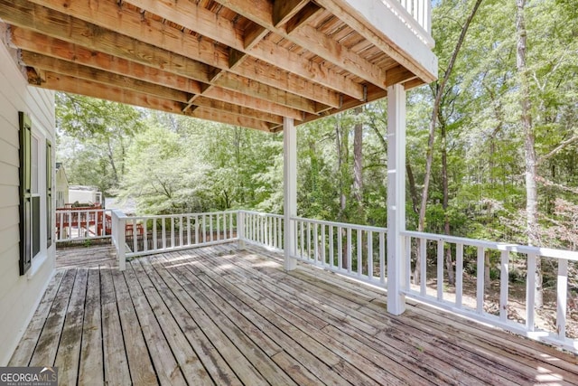 490 Mcwhorter Dr, Athens, GA 30606 - deck with view of wooded area