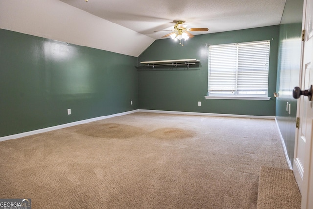 109 Trudie Ln, Macon, GA 31216 - carpeted spare room featuring a ceiling fan and vaulted ceiling