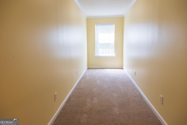 109 Trudie Ln, Macon, GA 31216 - hallway featuring carpet flooring and crown molding