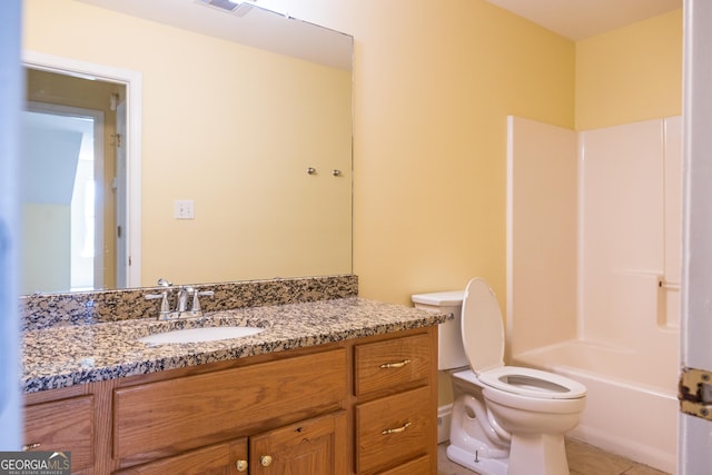 109 Trudie Ln, Macon, GA 31216 - full bath with vanity, tile patterned flooring, and shower / bath combination