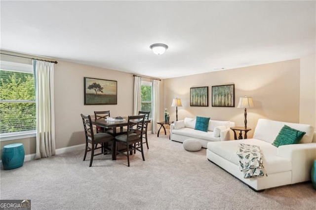 6565 Bentley Ridge Dr, Cumming, GA 30040 - living area featuring carpet floors and baseboards