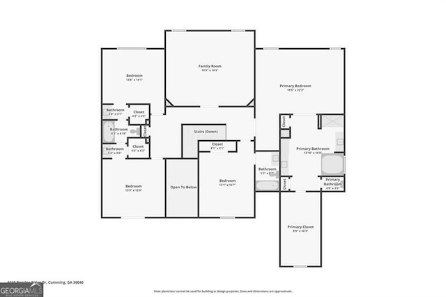 6565 Bentley Ridge Dr, Cumming, GA 30040 - view of property floor plan