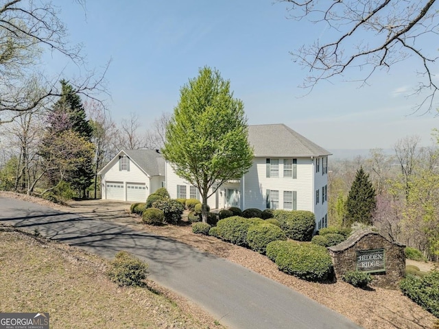 colonial house with driveway