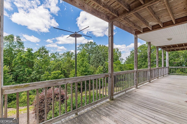 view of deck