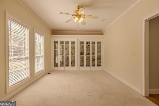 unfurnished sunroom featuring visible vents