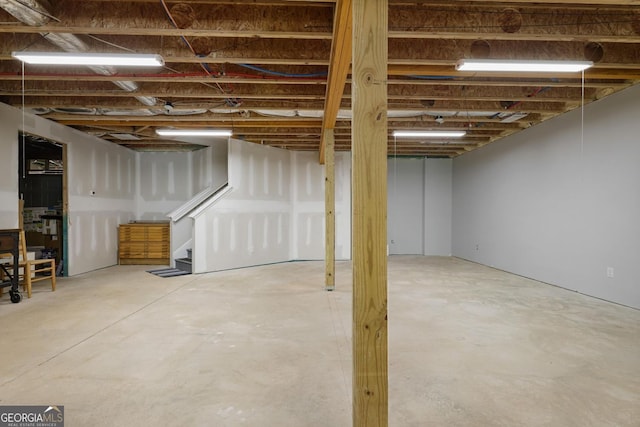 123 Heritage Pointe, Woodstock, GA 30189 - basement with stairs