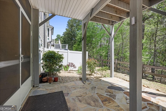 123 Heritage Pointe, Woodstock, GA 30189 - view of patio / terrace featuring a fenced backyard