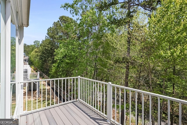 123 Heritage Pointe, Woodstock, GA 30189 - view of wooden terrace