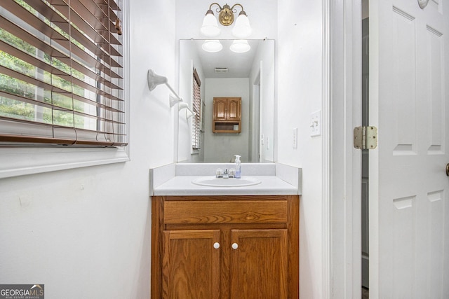 bathroom with vanity