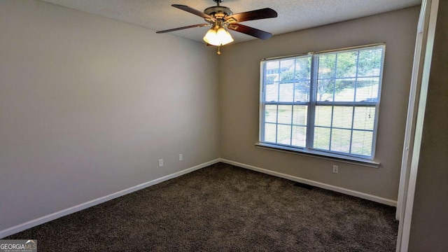 366 Blue Springs Way, Dallas, GA 30157 - unfurnished bedroom with visible vents, carpet floors, ensuite bath, baseboards, and ceiling fan