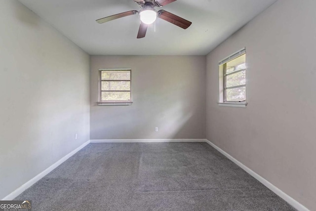 1956 Joseph Ct, Decatur, GA 30032 - carpeted spare room with a wealth of natural light, baseboards, and ceiling fan