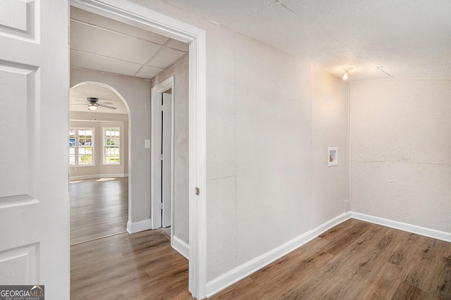1132 Luther Dr SW, Mableton, GA 30126 - corridor with baseboards and wood finished floors