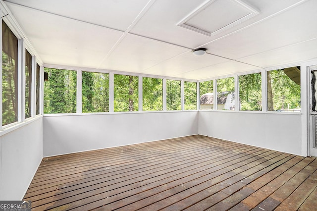 1132 Luther Dr SW, Mableton, GA 30126 - unfurnished sunroom with visible vents and a deck