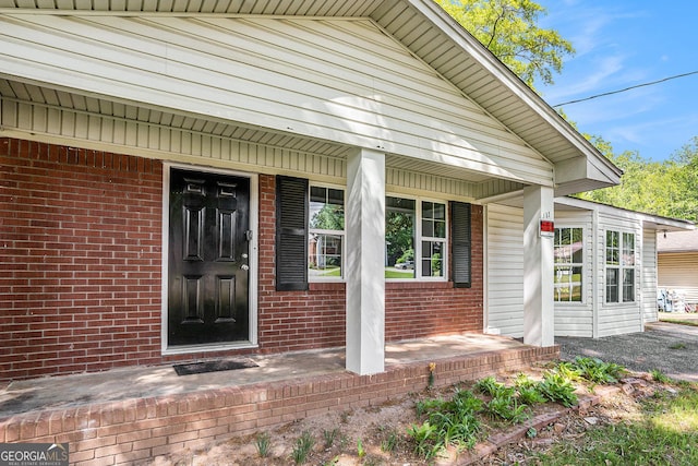 1132 Luther Dr SW, Mableton, GA 30126 - property entrance featuring brick siding and covered porch