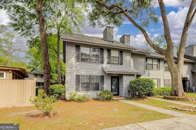 33 Hidden Lake Ct, Savannah, GA 31419 - view of front of home with a chimney