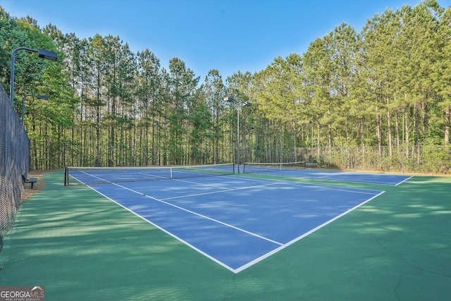 384 Parc River Blvd, Lawrenceville, GA 30046 - view of tennis court with community basketball court