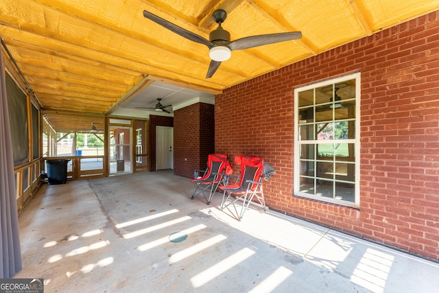 181 Bagley Rd, Eatonton, GA 31024 - view of patio / terrace with a ceiling fan