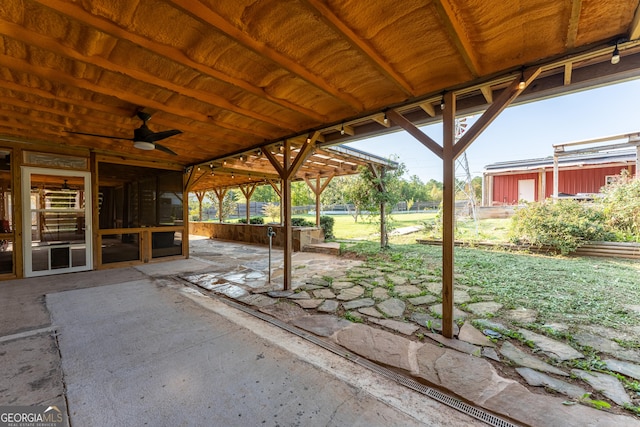 181 Bagley Rd, Eatonton, GA 31024 - view of patio with a ceiling fan