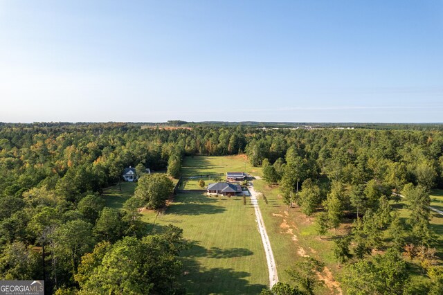 181 Bagley Rd, Eatonton, GA 31024 - birds eye view of property featuring a forest view