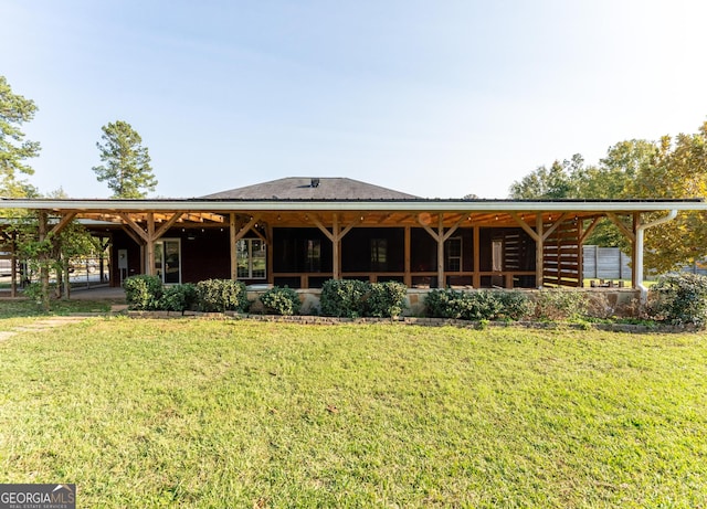 181 Bagley Rd, Eatonton, GA 31024 - rear view of property featuring a lawn