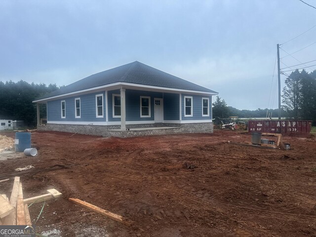2751 Paoli St, Comer, GA 30629 - view of front of house with covered porch